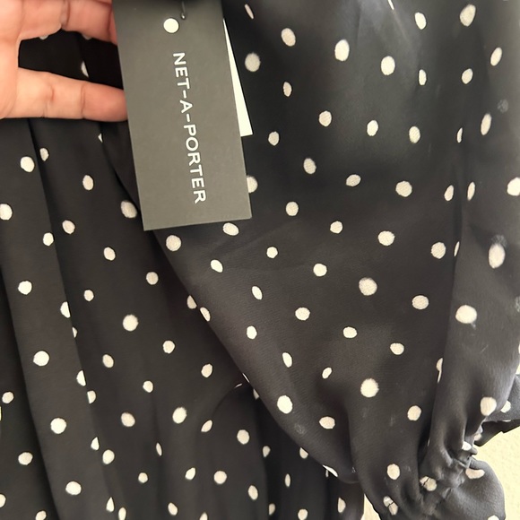 NWT Silk Saloni Polka dot jumpsuit 100% Silk - Picture 7 of 7